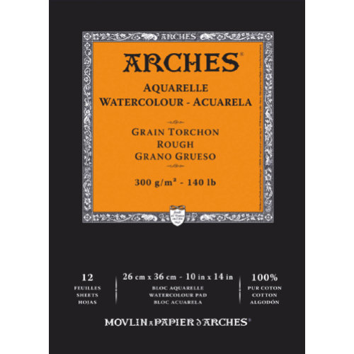 Arches aquarelblok 23x31cm 300g Rough 4-z (kopie)